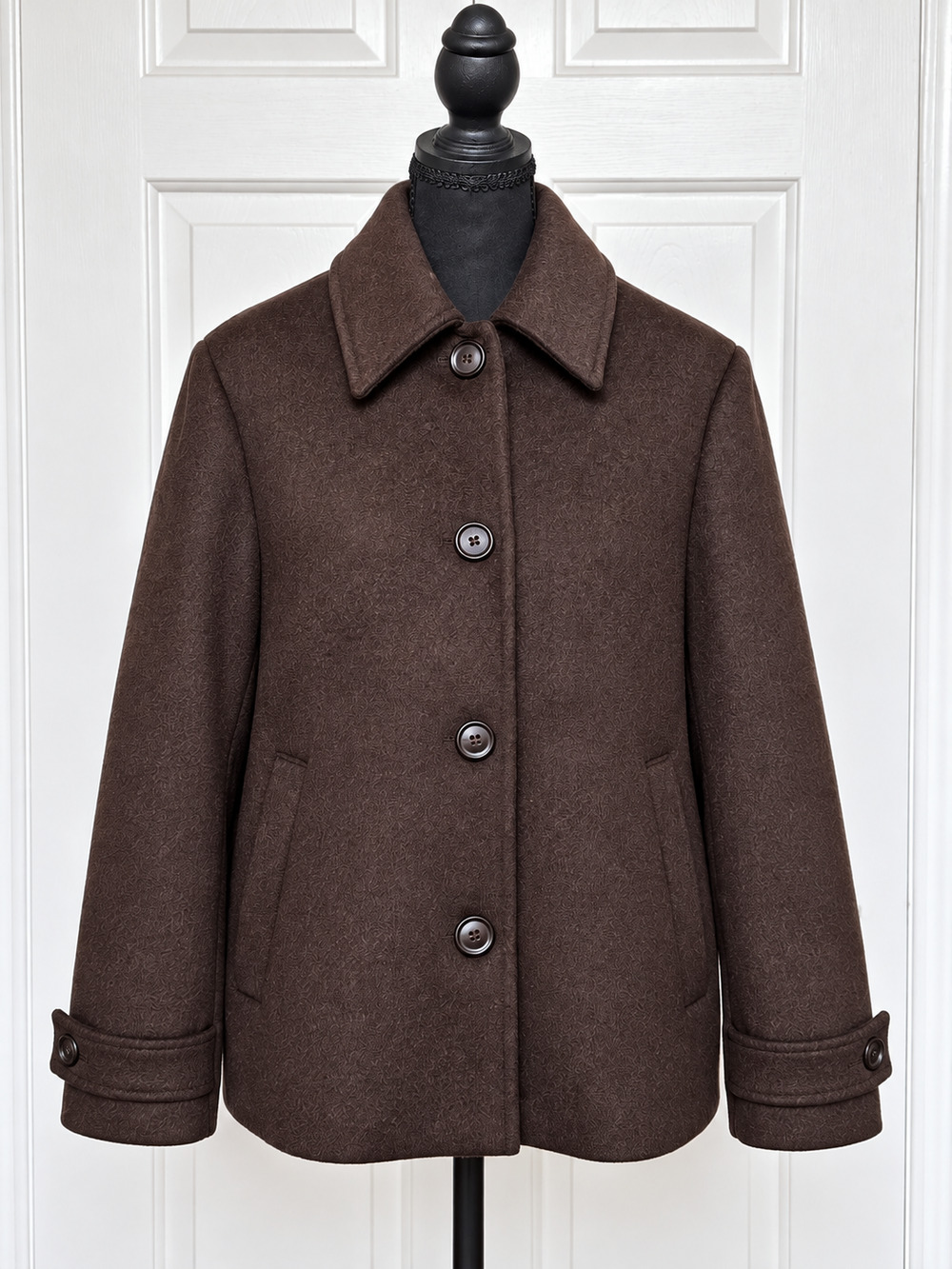 Abercrombie & Fitch Brown Wool Blend Coat Jacket Women’s Large L NWT $170